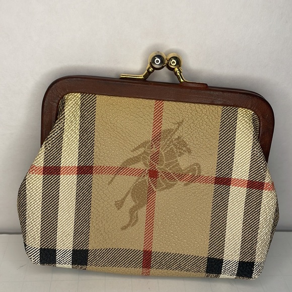 Authentic in Burberrys vintage canvas coin case with COA - Picture 3 of 12